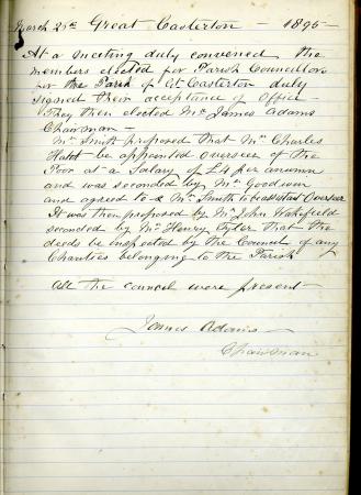 Setting Up the Parish Council 1894 Setting up the Parish Council 1894